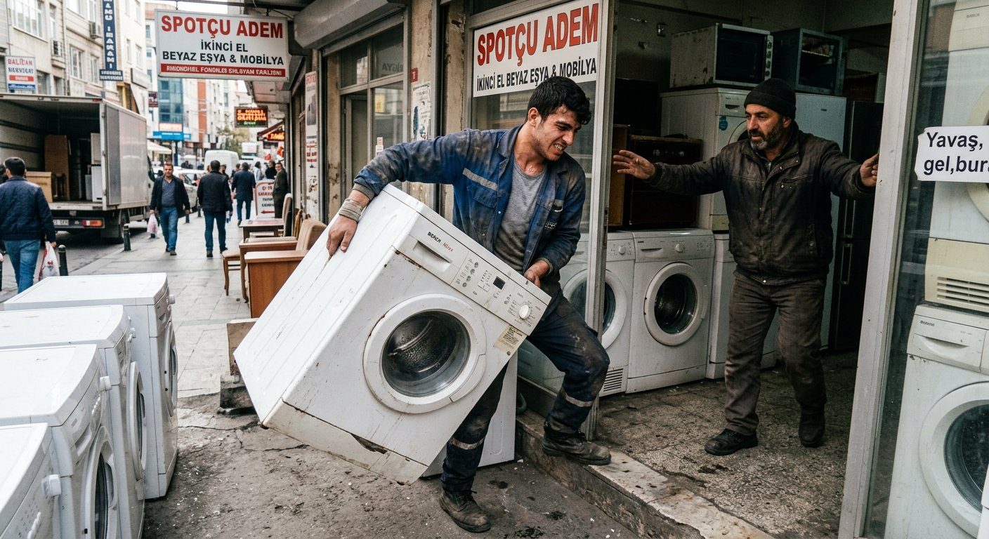 Uras Spot çamaşır makinesi taşıma hizmeti